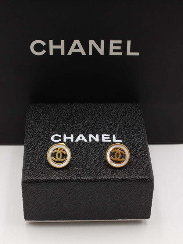 حلق شانيل دائري شيل حلق chanel