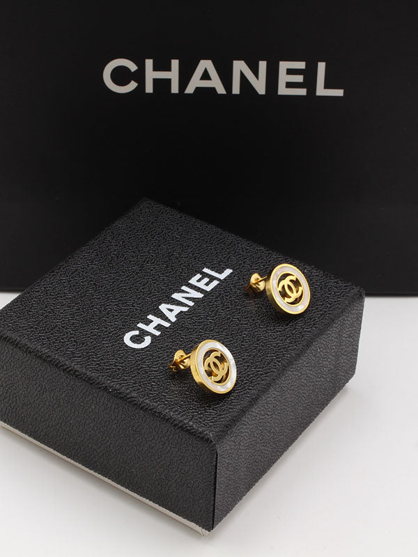 حلق شانيل دائري شيل حلق chanel