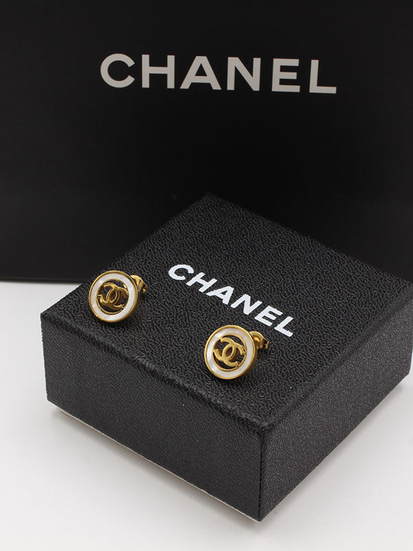 حلق شانيل دائري شيل حلق chanel