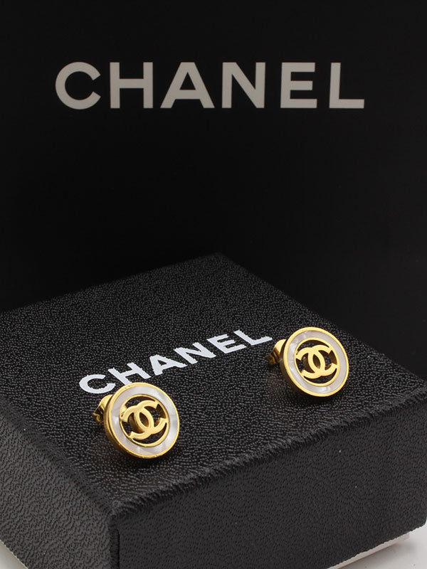 حلق شانيل دائري شيل حلق chanel