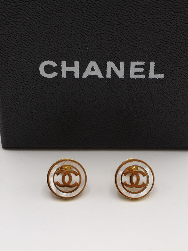 حلق شانيل دائري شيل حلق chanel