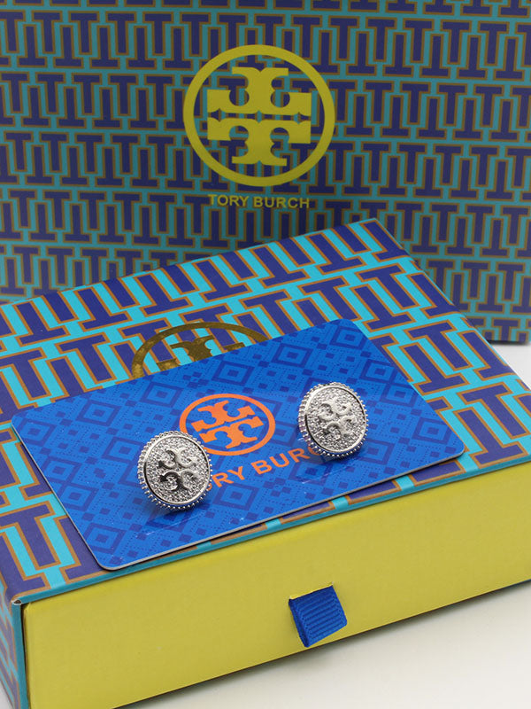 حلق توري بورش زركون سيركل قولد حلق tory burch