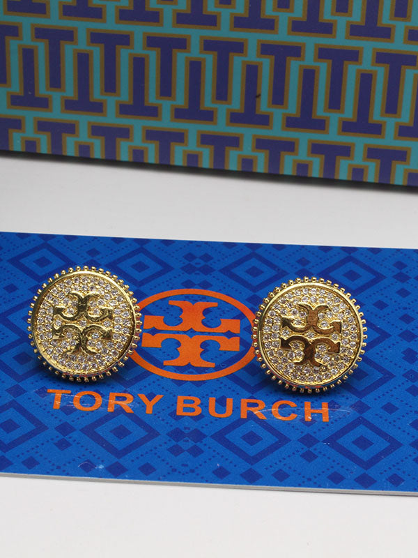 حلق توري بورش زركون سيركل قولد حلق tory burch
