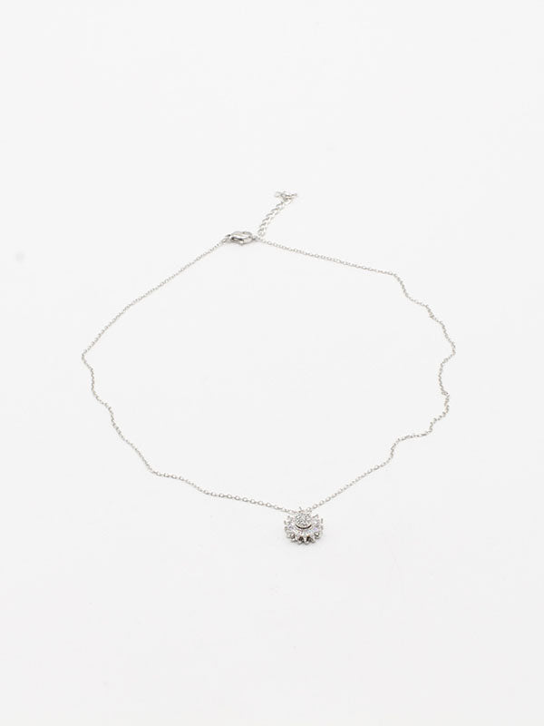 سلسال مدور زركون ناعم سلسال jewel فضي