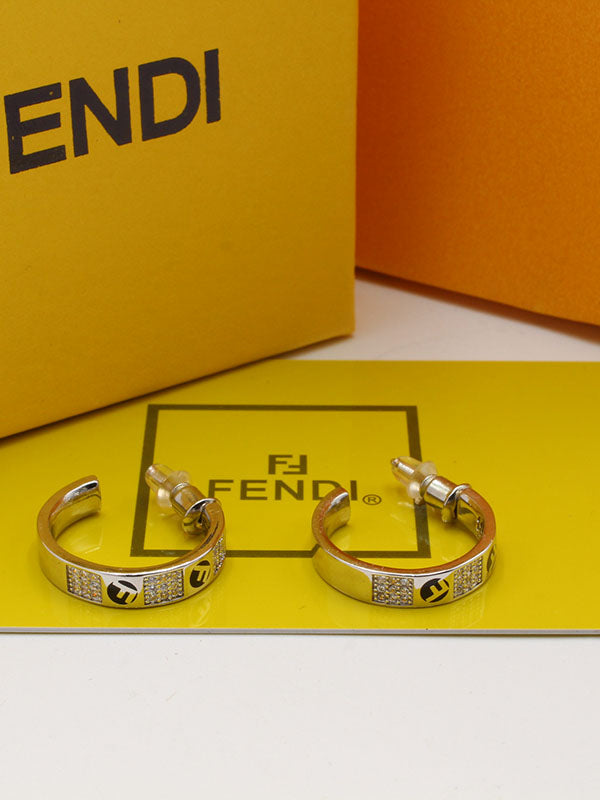 حلق فندي ميديوم سيركل حلق fendi