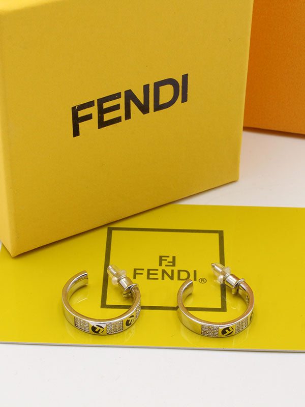حلق فندي ميديوم سيركل حلق fendi