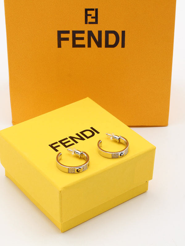 حلق فندي ميديوم سيركل حلق fendi