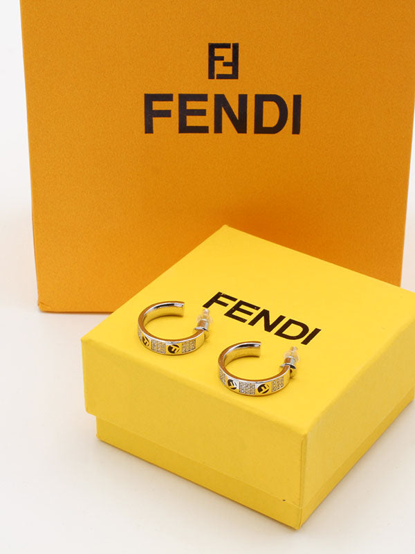 حلق فندي ميديوم سيركل حلق fendi