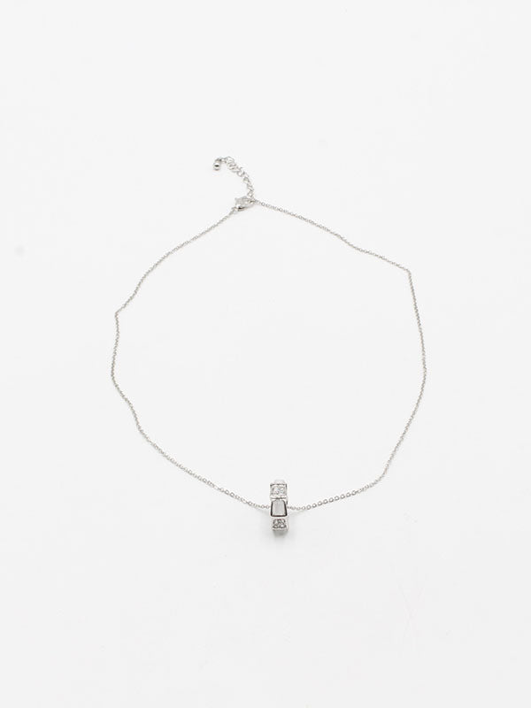 سلسال مدور شيل ابيض سلسال jewel