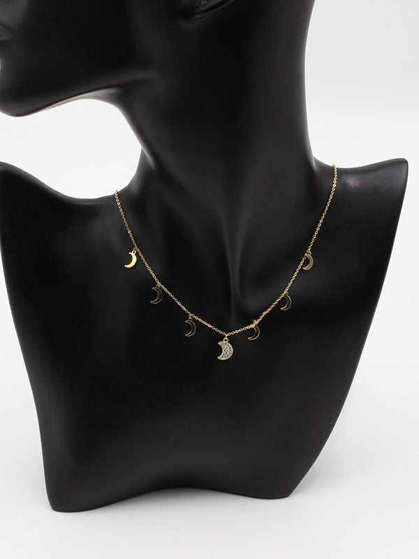 تشوكر هلال ذهبي سلسال jewel