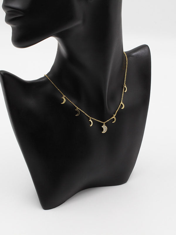 تشوكر هلال ذهبي سلسال jewel