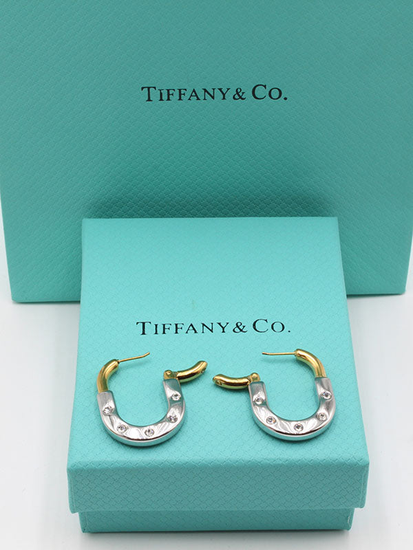 حلق تيفاني بيضاوي ستون حلق tiffany