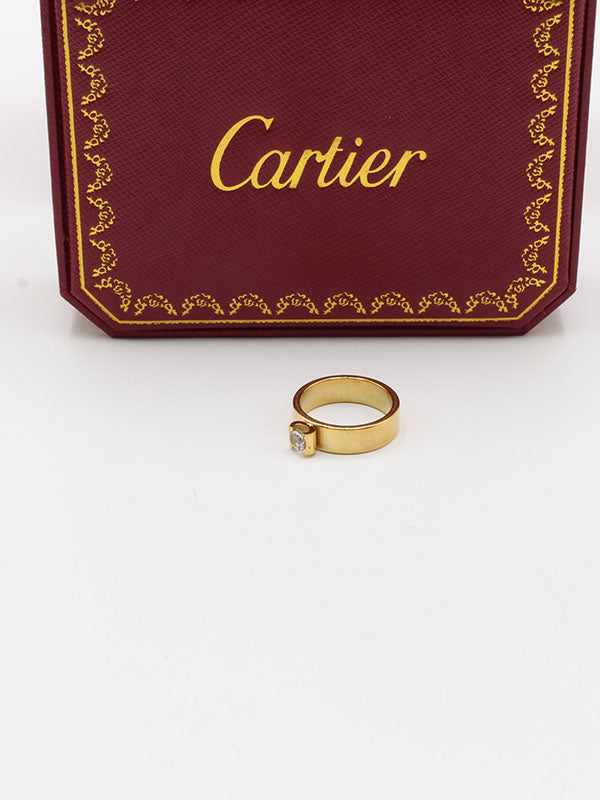 خاتم كارتير سوليتير لوقو خواتم CARTIER ذهبي 6