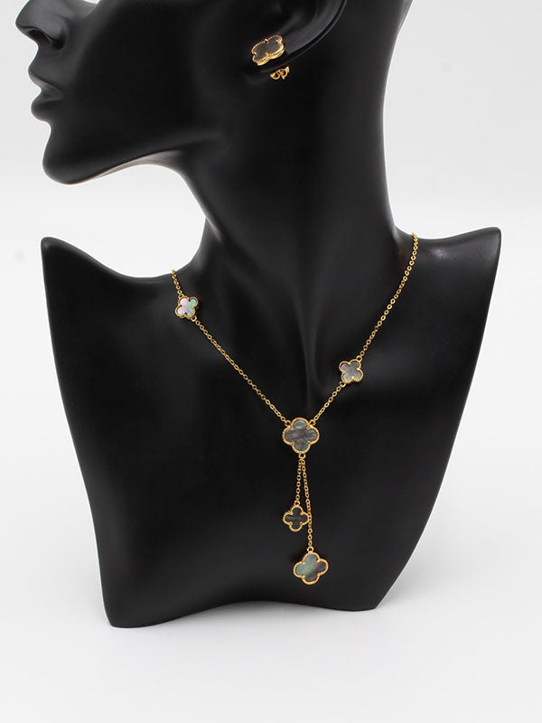 طقم فان كليف 5 وردات ناعم اطقم van cleef عنابي