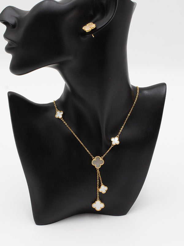 طقم فان كليف 5 وردات ناعم اطقم van cleef ابيض