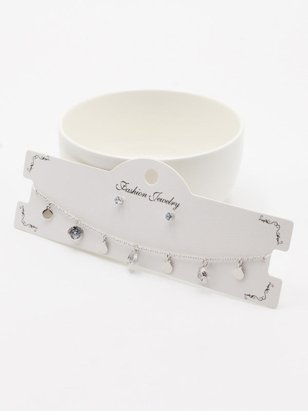 طقم تشوكر 02425-7 اطقم jewel فضي