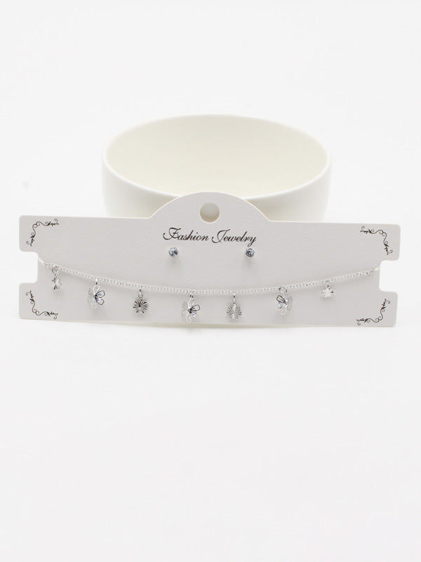 طقم تشوكر 02425-1 اطقم jewel فضي