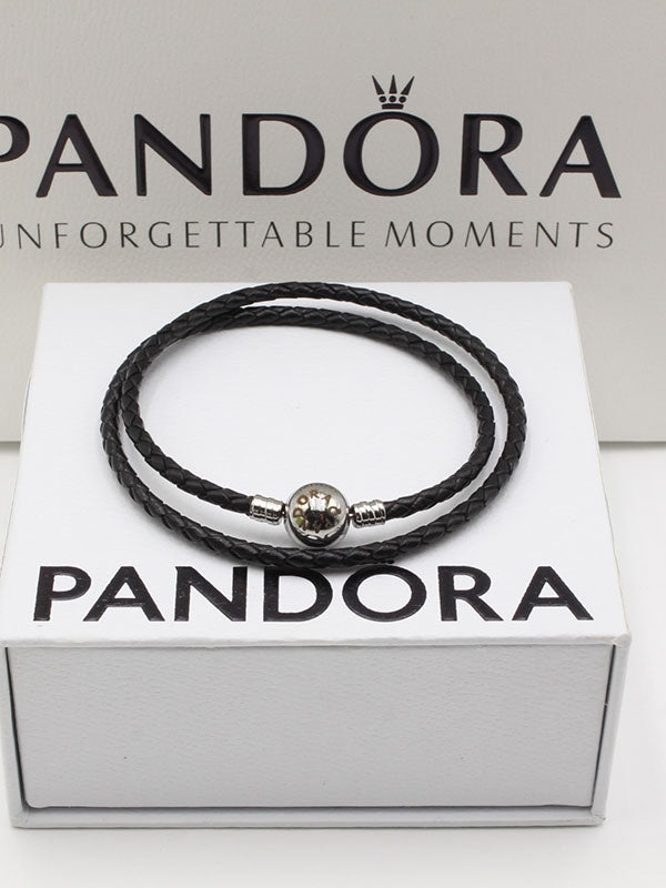 اساور باندورا تو لاينز للجنسين اسواره pandora اسود