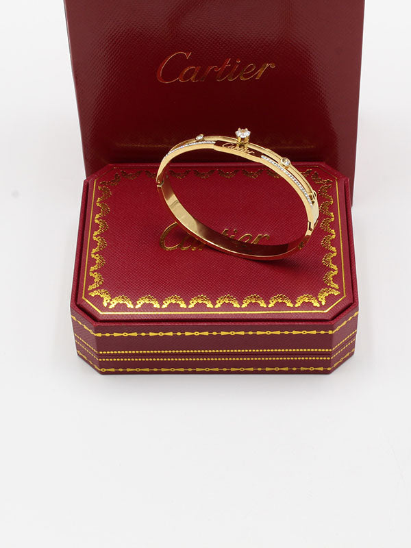 اسواره كارتير زركون وكريستال لوقو اسواره CARTIER ذهبي