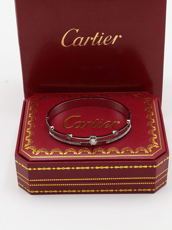 اسواره كارتير زركون وكريستال لوقو اسواره CARTIER فضي