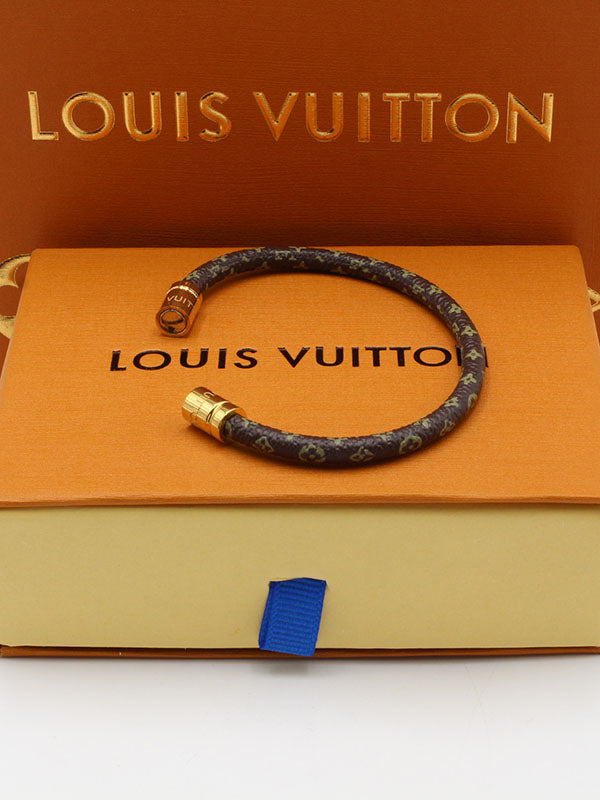 اسوارة لويس فيتون جلد بني لوقو اسواره louis vuitton