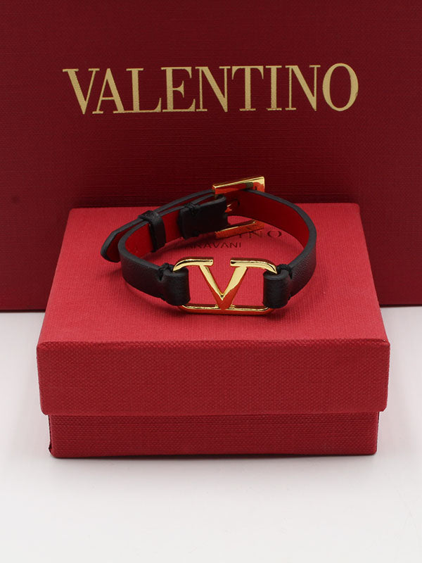 اسواره فالنتينو جلد اسود ذهبي اسواره VALENTINO ذهبي