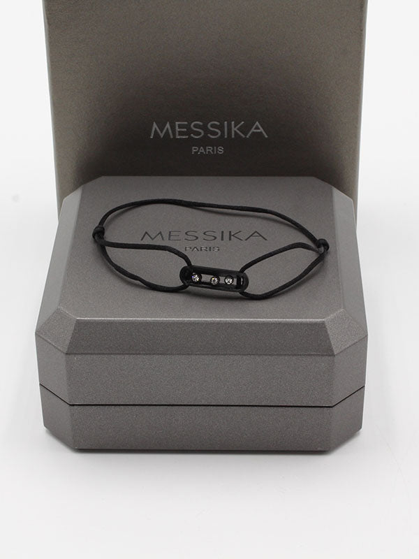 اسواره ميسيكا خيط ناعمه ميتال اسواره messika اسود