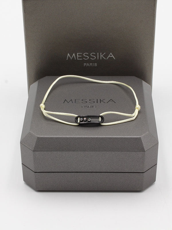 اسواره ميسيكا خيط ناعمه ميتال اسواره messika بيج اسود