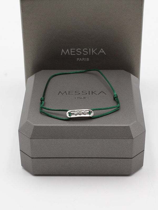 اسواره ميسيكا خيط ناعمه ميتال اسواره messika اخضر