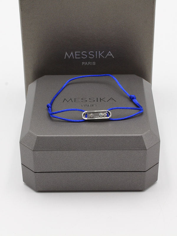 اسواره ميسيكا خيط ناعمه ميتال اسواره messika ازرق