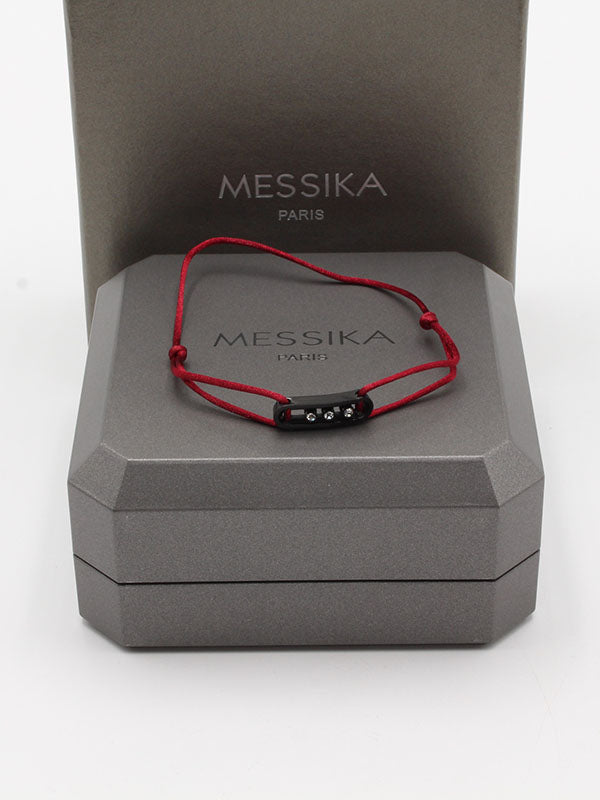 اسواره ميسيكا خيط ناعمه ميتال اسواره messika عنابي