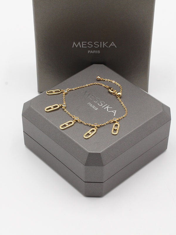 اسواره ميسيكا فايف بندنت زركون اسواره messika ذهبي