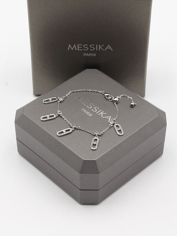 اسواره ميسيكا فايف بندنت زركون اسواره messika فضي