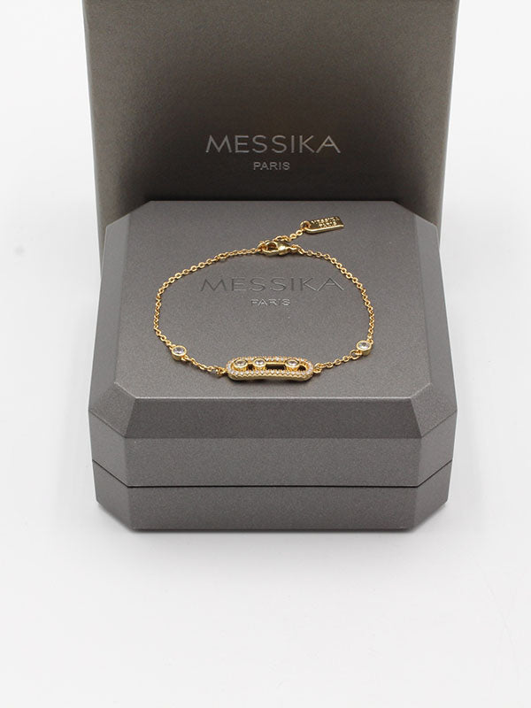 اسواره ميسيكا ستون زركون اسواره messika ذهبي