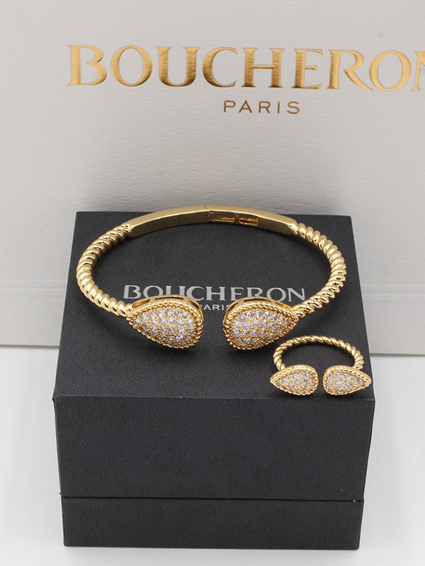 اسواره بوشرون بانقل زركون كبير اسواره bucheron ذهبي