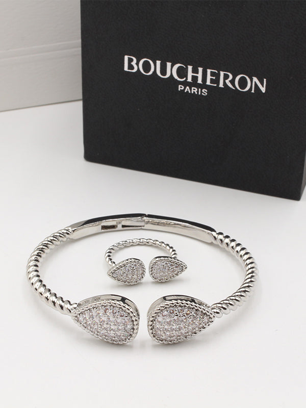 اسواره بوشرون بانقل زركون كبير اسواره bucheron فضي