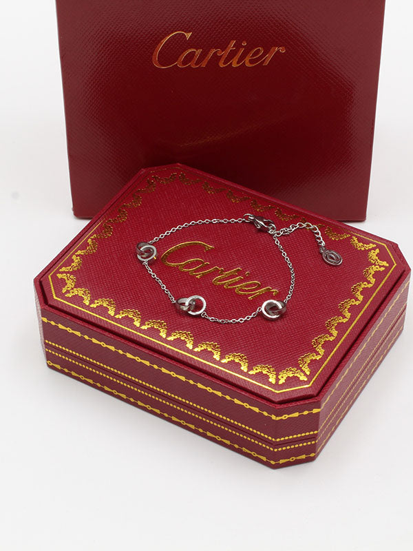 اسواره كارتير ناعم ثري سيركلز لوقو اسواره CARTIER فضي