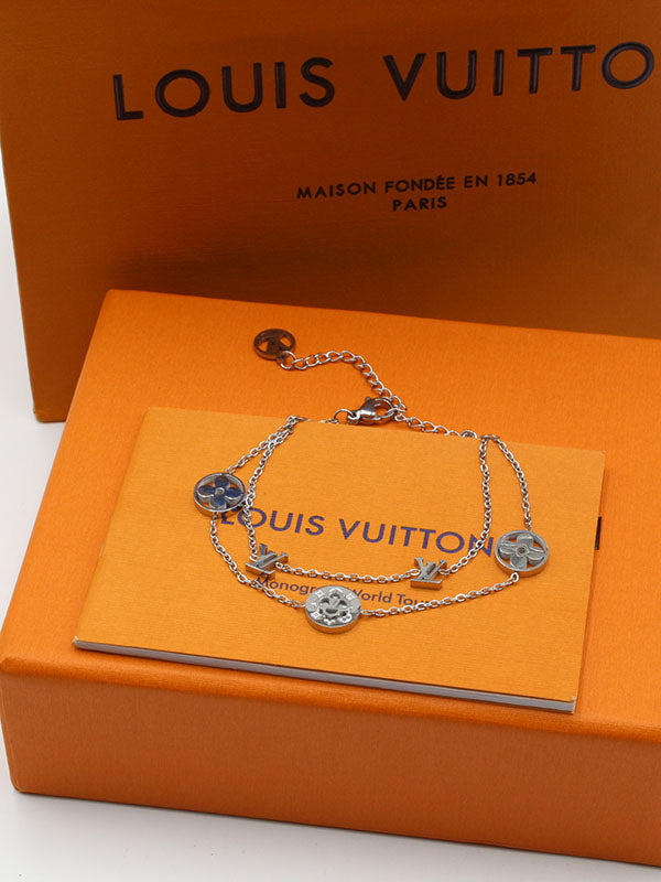 اساور لويس فيتون دبل لاينز اسواره louis vuitton فضي