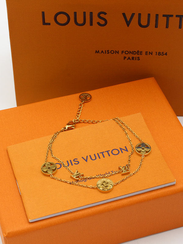 اساور لويس فيتون دبل لاينز اسواره louis vuitton ذهبي