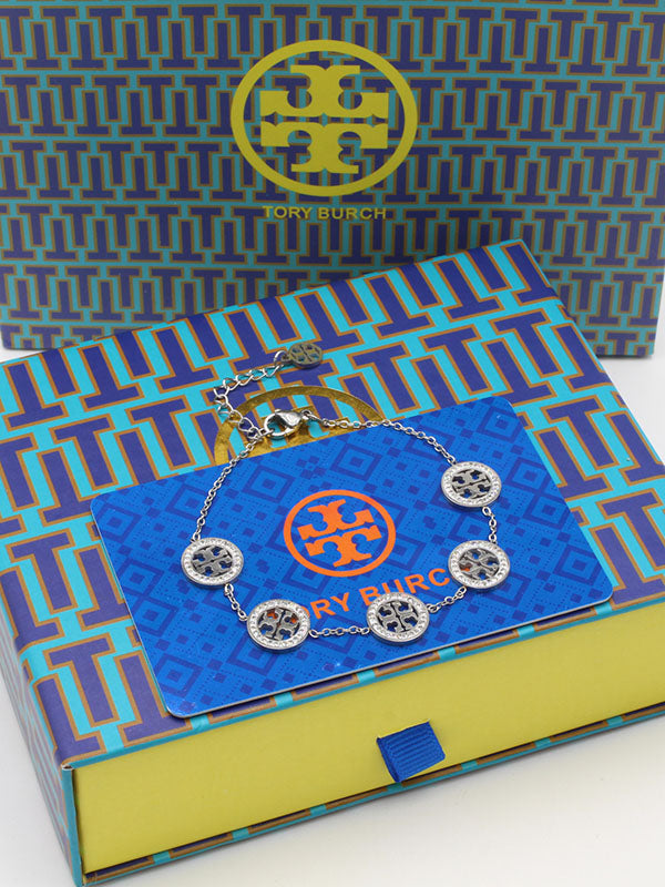 اساور توري بورش زركون صغير اسواره tory burch فضي
