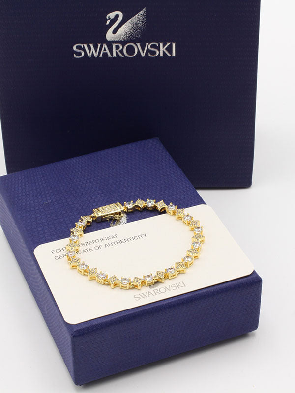اساور سواروفسكي فل زركون اسواره Swarovski ذهبي