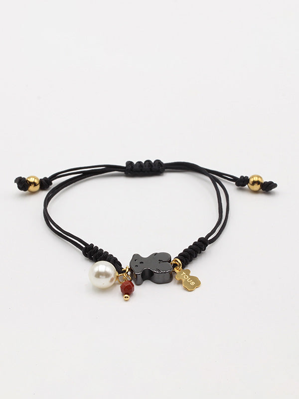 اسواره توس خيط اسود ملون اسواره دبدوب