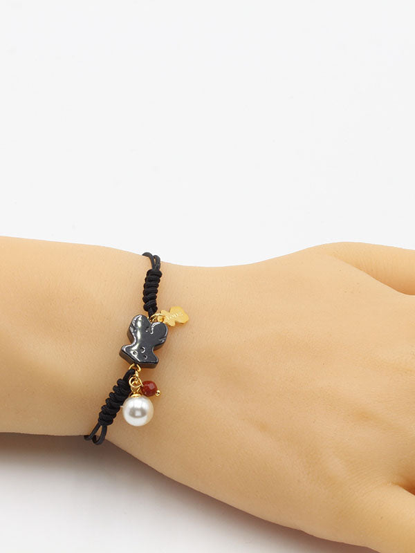 اسواره توس خيط اسود ملون اسواره دبدوب