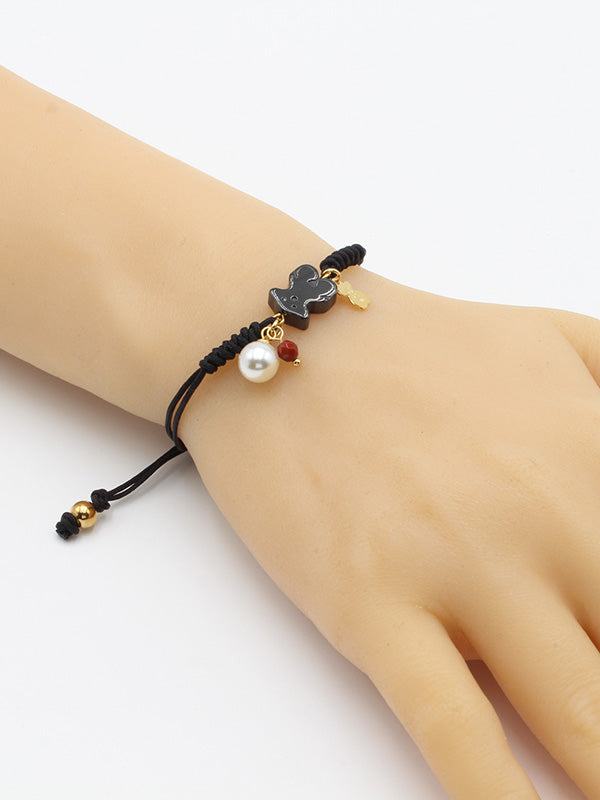 اسواره توس خيط اسود ملون اسواره دبدوب