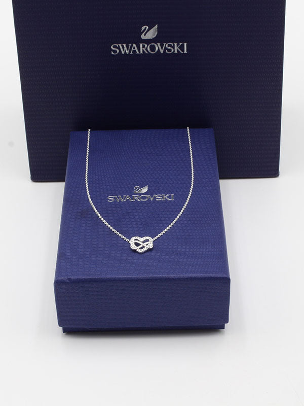 سلسال سواروفسكي هارت ابيض سلسال Swarovski