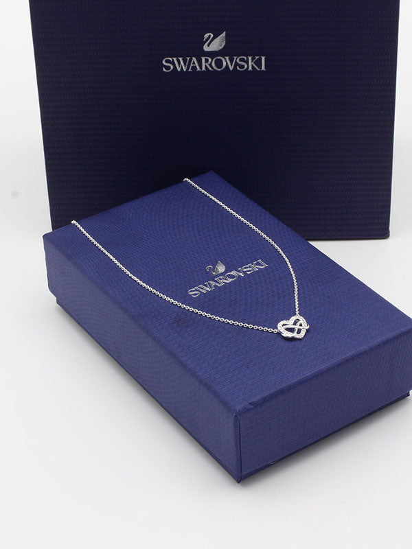 سلسال سواروفسكي هارت ابيض سلسال Swarovski