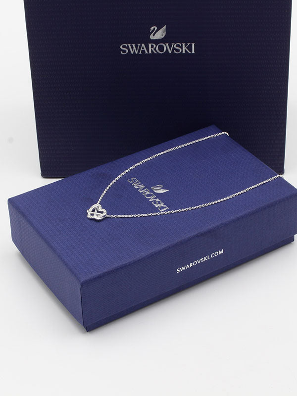 سلسال سواروفسكي هارت ابيض سلسال Swarovski