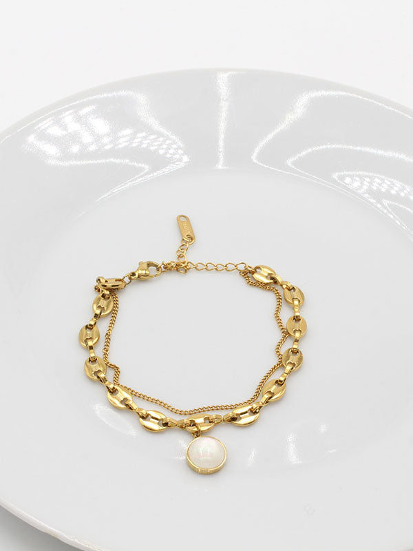 اسواره دبل شاين ذهبي اسواره HERMES ذهبي