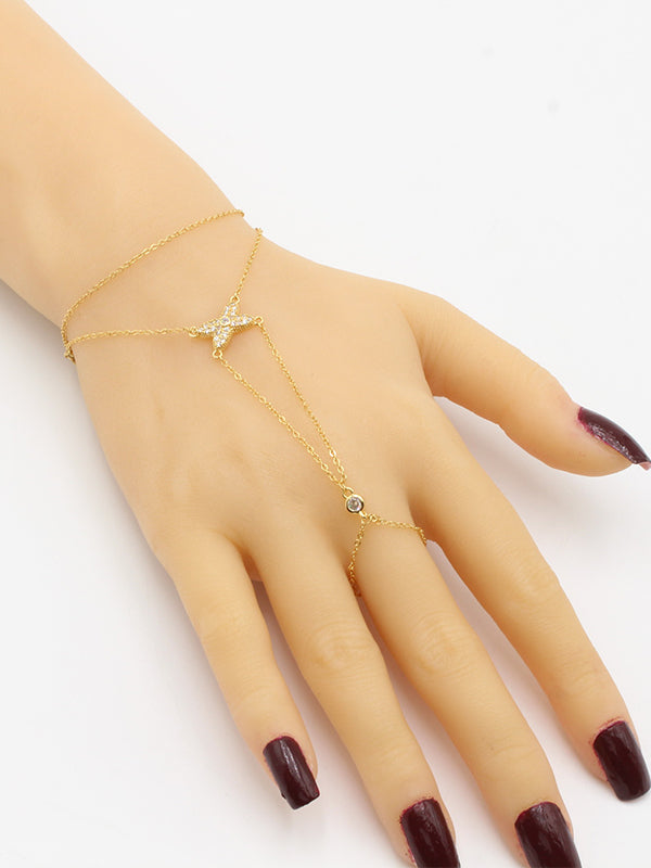 اسواره كف شومية زركون 686 اسواره chaumet ذهبي