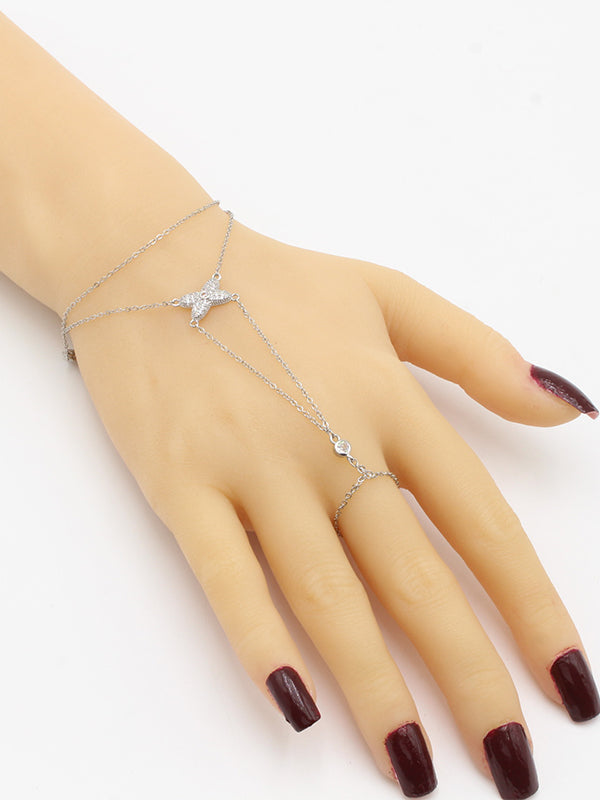 اسواره كف شومية زركون 686 اسواره chaumet فضي